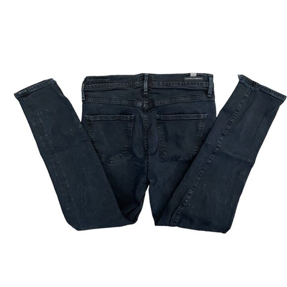 Citizens of Humanity Rocket Crop Highrise Skinny Crop Black Women's 28 - Picture 2 of 13